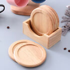  Solid Wood Pots and Coasters Cork Placemats Non-slip Decorate