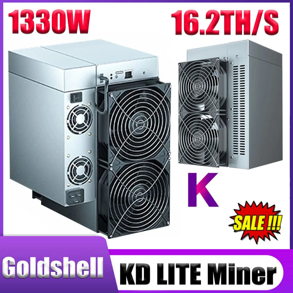 Goldshell KD LITE 16.2TH/S Hashrate 1330W Kadena KDA Miner WiFi Version With PSU - Image 1 of 4