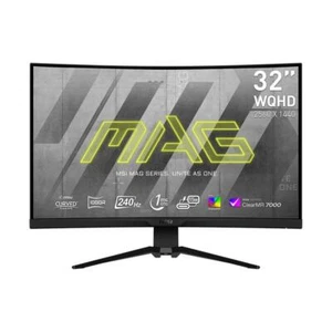 MSI MAG 325CQRXF 31,5" WQHD Curved Gaming 240Hz 1ms HDMI DP USB-C USB-Hub - Photo 1/3