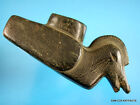 Super Fine Authentic Engraved Steatite Wood Duck Great Pipe - Indian Artifacts 