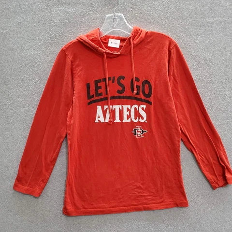 San Diego State Aztec Women Sweatshirt Large Red Hoodie Team Logo Pullover Cover