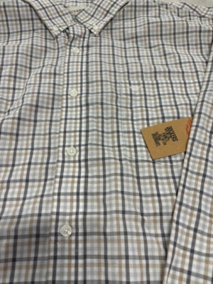 Camisa de vestir para hombre DOCKERS manga larga con botones (caqui, XL) NUEVA CON ETIQUETAS Foto 1 de 3