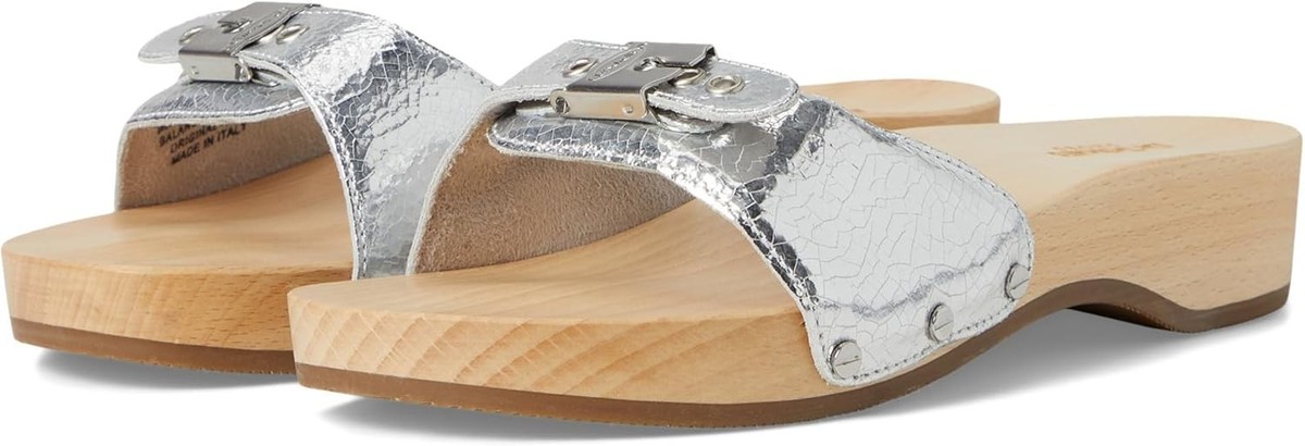 Sandali Scholl Giuseppine Per Donna - In Sintetico Scratched, Con Fibbia E Suola In Gomma - Foto 8