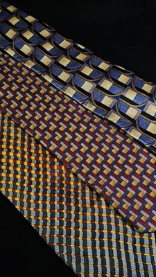 Lot of 3 Vintage Cocktail Collection Ties – 100% Silk – USA - Image 1 of 4