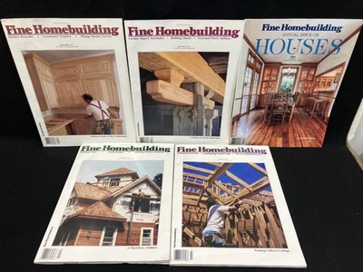 FINE HOMEBUILDING MAGAZINE, LOT OF 5, 1992, ISSUES 71-75 - Image 1 of 4