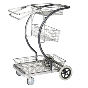 Kongamek Reinigungswagen in grau 690x450x1000mm mit 100kg Tragkraft - Bild 1 von 3