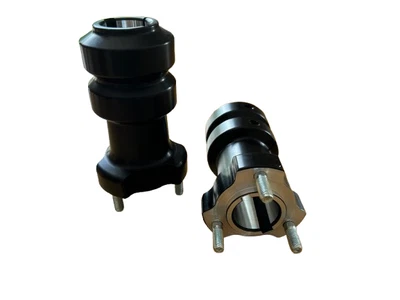 KPUK Kart Rear Hubs Two x 30mm x 115mm BLACK Brand New Karting Kart Parts UK