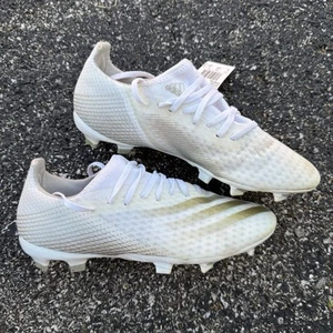 Botines de fútbol Adidas X Ghosted.3 FG zapatos para hombre talla 8 blanco/dorado/plateado EG8193 - Imagen 1 de 11