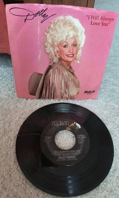 Dolly Parton:  I Will Always Love You 45 RPM Record Picture Sleeve Burt Reynolds - Image 1 of 2