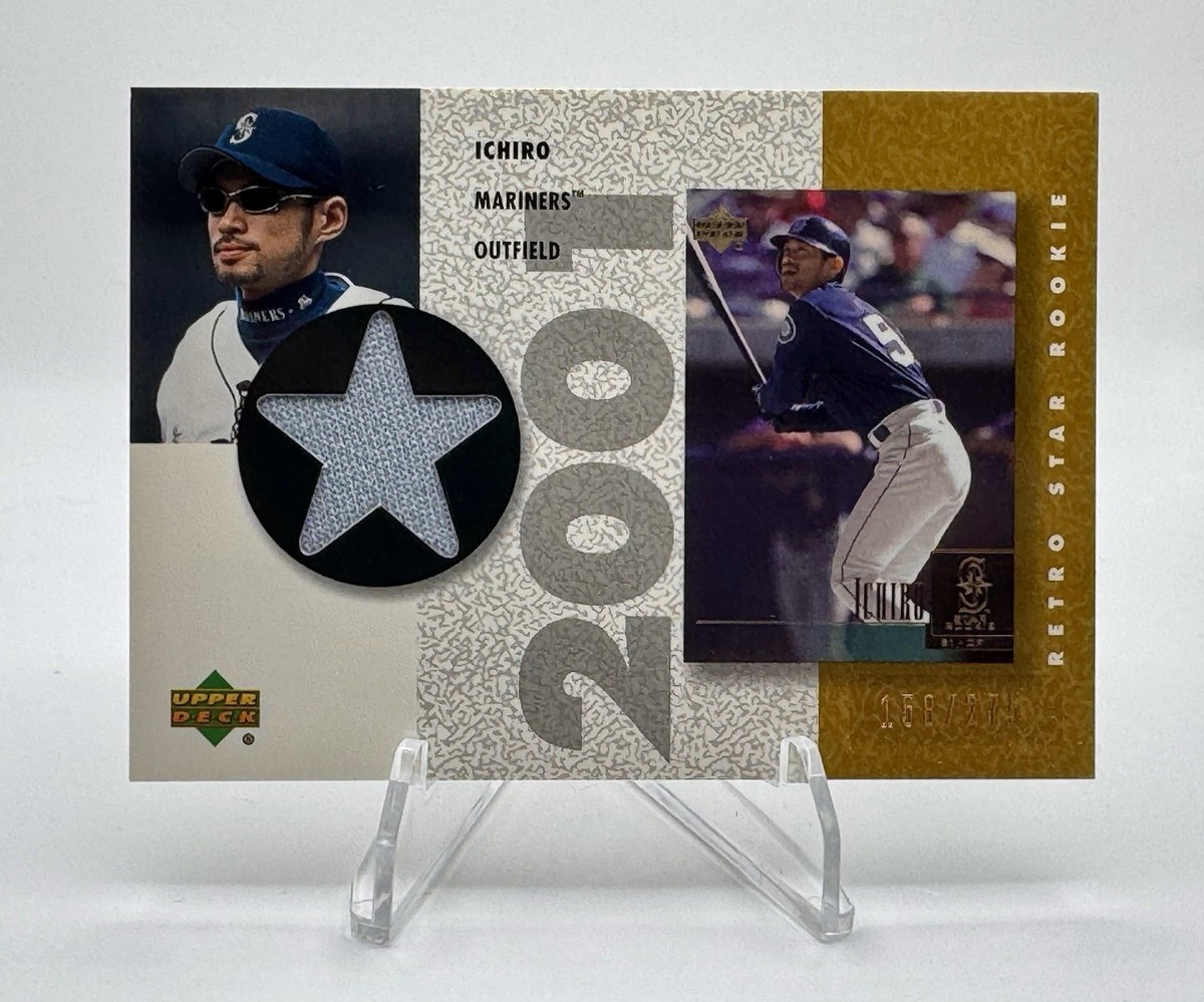 Upper Deck 2002 イチロー 実使用ジャージーカード MLBジャージー直筆 