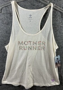 Run Rabbit NWT Tank Top L Floral Mother Runner Fitness Yoga Gym Tee - Picture 1 of 10