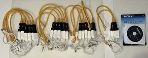 USED SET of 17 TrendNet serial - USB-A adapters + RJ-45 - serial converters - Bild 1 von 5