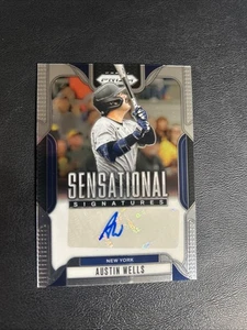 2025 Panini Prizm Austin Wells Auto Sensational Signatures SS-AW NY Yankees - Bild 1 von 2