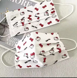 5 x Pack Gesichtsbedeckung Maske Erwachsene Hello Kitty - Bild 1 von 1