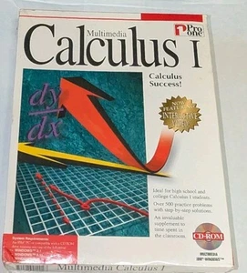 NEU MULTIMEDIA CALCULUS 1 PRO ONE CD ROM BILDUNG MATHEMATIK MULTIMEDIA WINDOWS - Bild 1 von 2