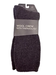 Alpine Design Thermolite Large Men’s 9-12 Wool Crew Sock Gray NWT - Picture 1 of 5