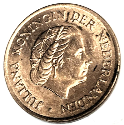 # C1824 MOEDA HOLANDESA, CINCO CENTAVOS 1972 - Imagem 1 de 2
