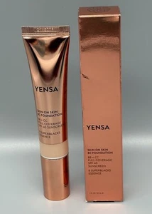 NIB Yensa Beauty Skin on Skin BC Foundation LIGHT MEDIUM 1 fl oz Sold Out HTF! - Picture 1 of 11