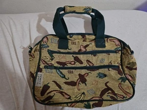 Pioneer Express *Lining Is Worn* Hot Peppers Tapestry Weekender Bag / Luggage - Picture 1 of 14
