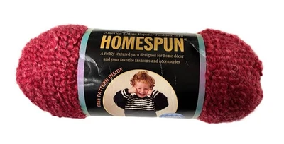 Пряжа Lion Homespun No367 Covered Bridge красная 6 унций снята с производства - Изображение 1 из 4