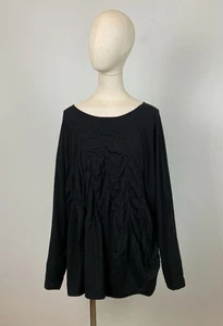 Top túnica drapeada de gran tamaño manga larga Lagenlook RUNDHOLZ BLACK LABEL talla S - Imagen 1 de 20