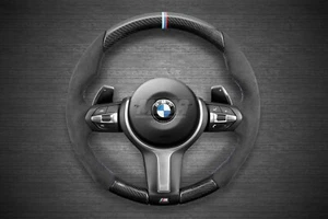 BMW M3 M4 F30 F31 F20 F21 X4 X5 X6 M Steering Wheel Alcantara Carbon Fiber - Picture 1 of 7