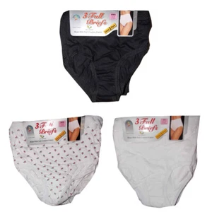 6 Pair Ladies Full Mama Briefs 100% Cotton Underwear Knickers UK Sizes New - Picture 1 of 4