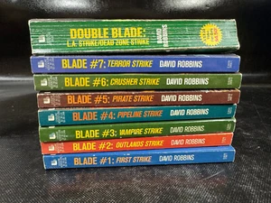 BLADE by Robbins David Paperback Lot 1 2 3 4 5 6 7 & Double Blade - Picture 1 of 7