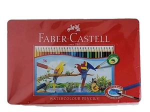 Faber-Castell® Watercolor Assorted Color Pencils (set of 36) w/Tin Case - NEW - Picture 1 of 5