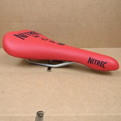 Sillín Gipiemme Nitrec Nuevo-Antiguo-Stock con Cubierta Roja "Antideslizante"... Buen Estado Foto 1 de 4