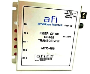 AFI MTX-486 Glasfaser RS485 2 Kanal Datentransceiver Multimode ST Stecker - Bild 1 von 5