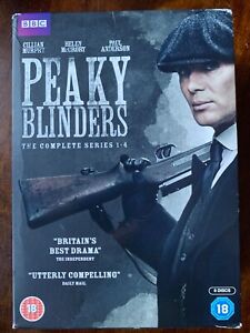 Peaky Blinders Temporada 1-4 DVD Caja Set BBC Crimen Drama Series Con / Cillian