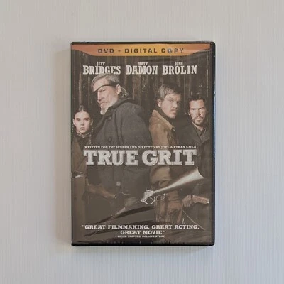 True Grit - Joel & Ethan Coen - 2010 DVD + Digital Copy - New / Sealed - PG-13 - Image 1 of 2