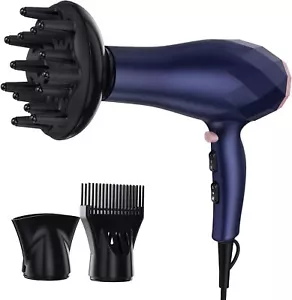 ASCIUGACAPELLI PROFESSIONALE IONICO PRETFY 2200 W 2 VELOCITÀ E 3 TEMPERATURE DIF - Foto 1 di 8