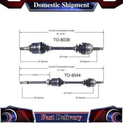 Junta del eje de transmisión delantero CV para Toyota Camry 1992 1993 1994 1995 1996 Foto 1 de 3