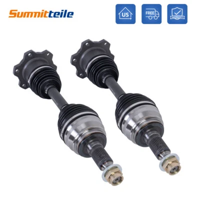 2PCS Front CV Axle Shafts Set For Chevy Silverado GMC K1500 Tahoe Yukon 4WD - Image 1 of 4