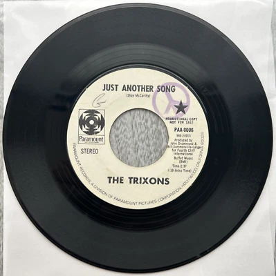 THE TRIXONS "Just Another Song / Sunny Side Sam" 1969 45rpm 7" Single PROMO  - Image 1 of 2