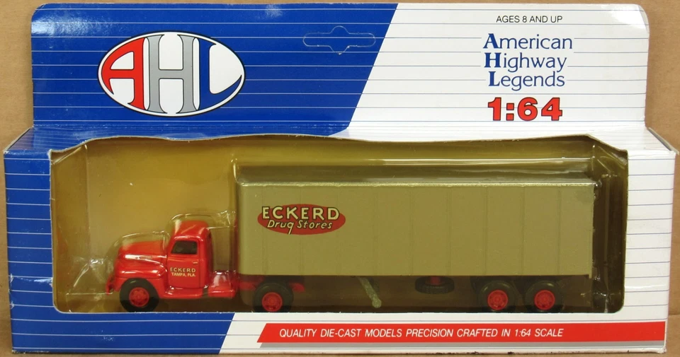 AHL Eckerd Drug Stores Ford F-7 Truck & Trailer 1:64 S-Scale NOS - Image 1 of 1