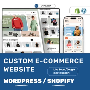Custom WordPress or Shopify E-Commerce Website Design | Fast & SEO Ready - Picture 1 of 8