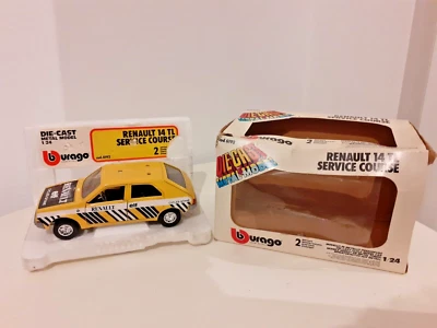 BURAGO 1/24 RENAULT 14 TL DERVICE COURSE CYCLES GITANES COD. 0192 - Immagine 1 di 4