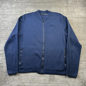 RLX Ralph Lauren Jacket Mens Extra Large Blue Knit Bomber Golf - Picture 1 of 10