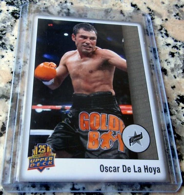 OSCAR DE LA HOYA 2014 Upper Deck 25th Golden Boy RARE Card Boxer SP $$ HOT🔥🔥$$ - Image 1 of 2