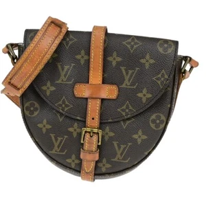 LOUIS VUITTON Chantilly PM Shoulder Bag Monogram Leather Brown M51234 80EC955 - Picture 1 of 15