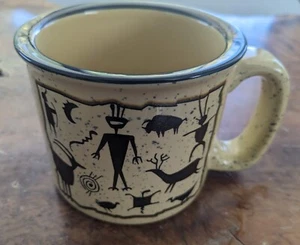 Petroglyph Yellow Speckled Mug Ridgecrest Ca - Picture 1 of 8