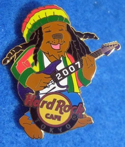 TOKYO JAPANESE ROCKER BEAR SERIES #8 JAMAICAN REGGAE HIPPY Hard Rock Cafe PIN - Picture 1 of 1