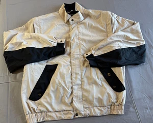 FootJoy Dryjoys Jacket Mens XL Tan Black Windbreaker RainProof Performance Golf - Picture 1 of 17
