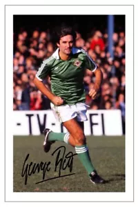 GEORGE BEST Autógrafo Firmado FOTO Estampado de Firma IRLANDA DEL NORTE Fútbol - Imagen 1 de 1