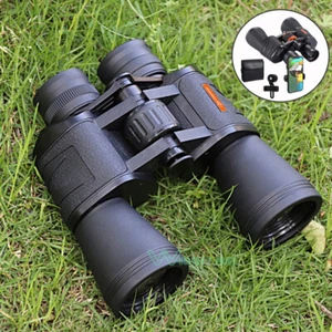 Jumelles puissantes zoom militaire HD 20X50 jour/nuit portable avec support téléphone - Photo 1 sur 24