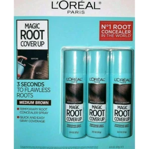 L'Oreal Paris Magic Root Cover Up Concealer Spray Medium Brown 2 oz  3 Pack - Picture 1 of 1