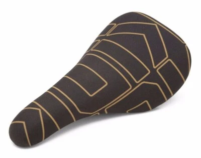 Kink Big Slim (Black/Gold) BMX Stealth Pivotal Bicycle Seat - Image 1 of 2